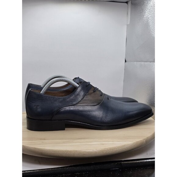 TWEEN OXFORD STYLE MENS SIZE 8 CASUAL SHOES COLOR BLUE/BROWN - Picture 3 of 10